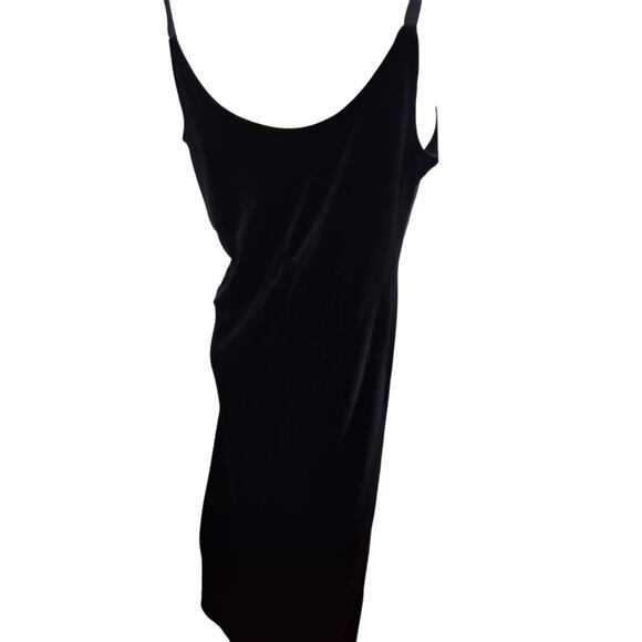 Y2K Vintage Velvet Women size XL Floral  Embroidered Whimsigoth Fairy Maxi Dress - Picture 11 of 12